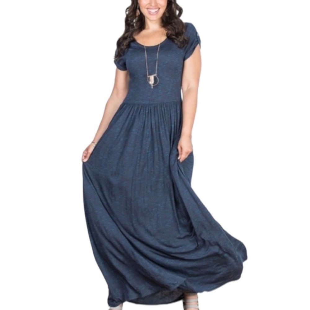 Matilda Jane Blue Deep Water Maxi Dress- size Small